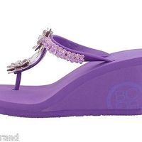 BCBGeneration Bella 2 Purple Rubber Woman Sandals Size 8M - Thumbnail 3