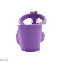 BCBGeneration Bella 2 Purple Rubber Woman Sandals Size 8M - Thumbnail 4