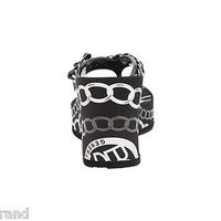 BCBGeneration Sabrina Black Jelly Woman Sandals Size 8M - Thumbnail 4