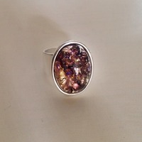 Amethyst Ring (Wide Band) - Thumbnail 1