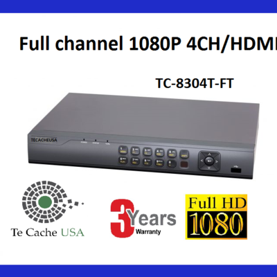 Dvr 4 ch/1080p tvi/analog/ip camera triple hybrid dvr 1080p