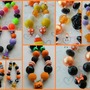 Holiday 3 pack special/Halloween/Fall/Christmas/Chunky Necklaces/Bubblegum Beads/Hair bow/Girls Jewelry/Photo Props-2