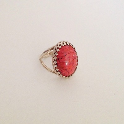 Deep coral matrix ring