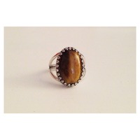 Medium Tiger's Eye Ring - Thumbnail 2
