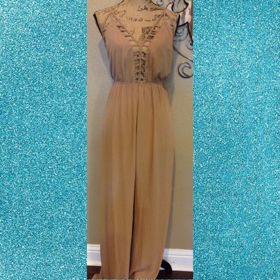 Tan Jumpsuit