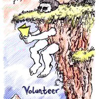 2014 Pittsburgh Zine Fair Badge Original Art (set of two) - Thumbnail 2