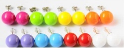 Candy Color Ball Stud Earrings