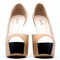 Qupid Tan Wedges - Thumbnail 3