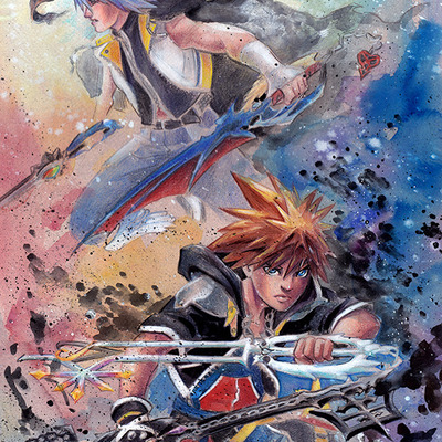 Kingdom hearts - poster print