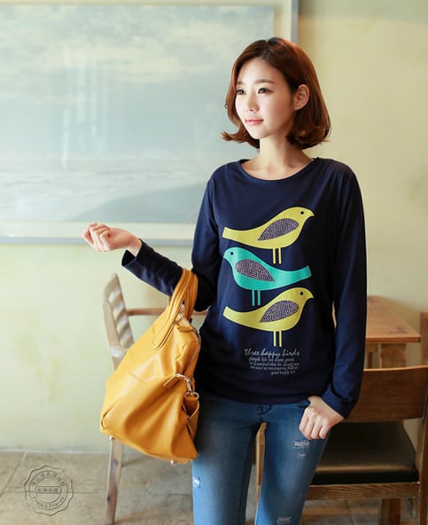 Long Sleeve 3 Little Birds Sweater