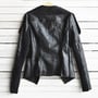 Fashion Synthetic Leather Jacket - Thumbnail 3