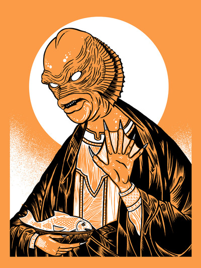 Halloween print - St. Gill-man