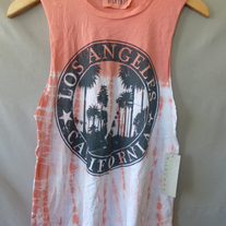 Los Angeles California Tie Dye Tank Top Size S-M NWT
