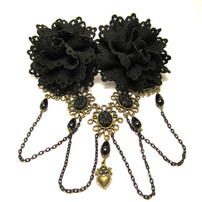 Victorian floral Hair clip
