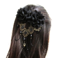 Victorian floral Hair clip - Thumbnail 3