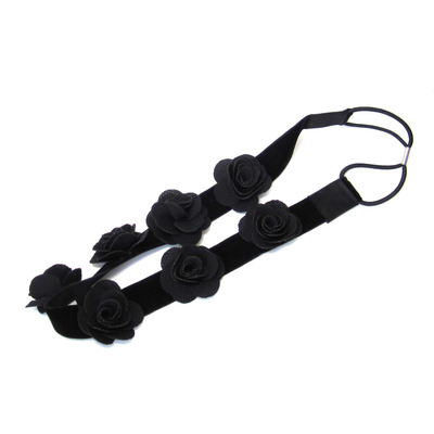 Dance with me // gothic black rose hair band