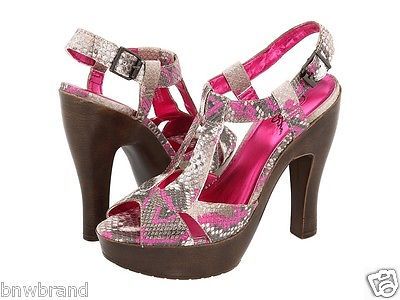 Carlos by Carlos Santana - Pink Anaconda Women Heel Shoes 31231650 Size 6M