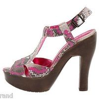 Carlos by Carlos Santana - Pink Anaconda Women Heel Shoes 31231650 Size 6M - Thumbnail 3