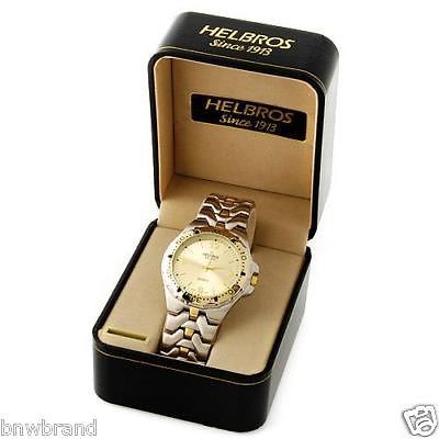 Helbros men's watch he8546tc brand new with original case & documents