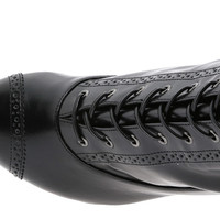 Type Z Buckaneer Black Platform Boots - Thumbnail 1