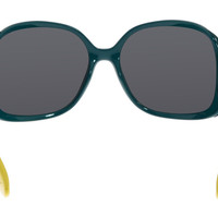 SPY Optic Richelle Green Front Frame W/ Yellow TMPLS-GY Lady Sunglasses - Thumbnail 2