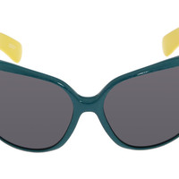 SPY Optic Richelle Green Front Frame W/ Yellow TMPLS-GY Lady Sunglasses - Thumbnail 4