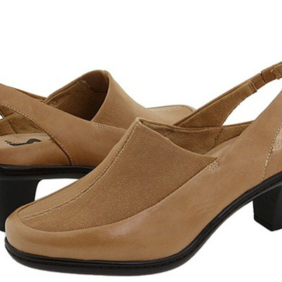 Softwalk revo cork metallic/stretch combo