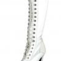 Pleaser Faux Leather Knee High Platform Boots 12 - Thumbnail 3