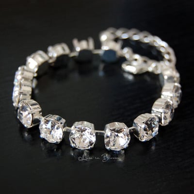Wedding swarovski crystal bracelet - #b901 