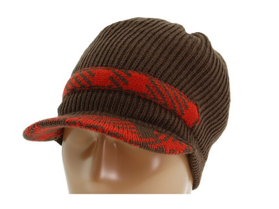 Jessica Simpson Cable Knit/Jacquard Knit Newsboy Hat