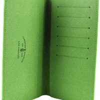 Ed Hardy Faux Leather Checkbook Wallet Snake Green - Thumbnail 2