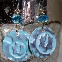 Clockworks Embossed Aluminum Earrings