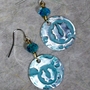 Clockworks Embossed Aluminum Earrings-1