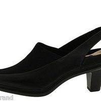 Softwalk Revo SKU 7619961 Ladies Shoes Black or Cork Metallic/Stretch Combo - Thumbnail 3