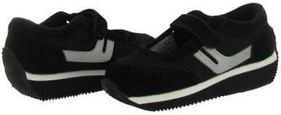 Sideout Black Suede Eggroll Junior/Woman Sneaker