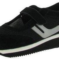 Sideout Black Suede Eggroll Junior/Woman Sneaker - Thumbnail 1