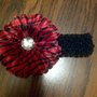 Crochet Headband w/ Bottlecap Flower-4