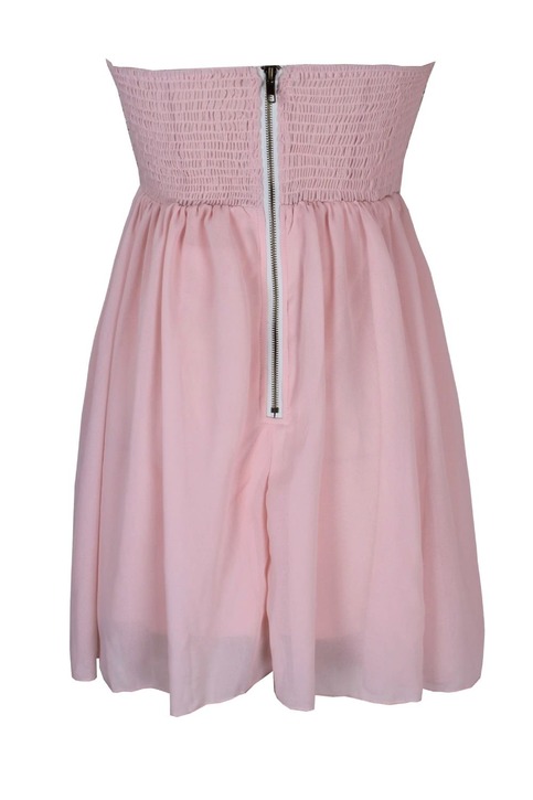 Sequins Sweetheart Neck Asymmetric Hem Stretch