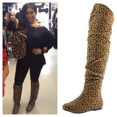 Tracy's Cheetah Boots-TDE