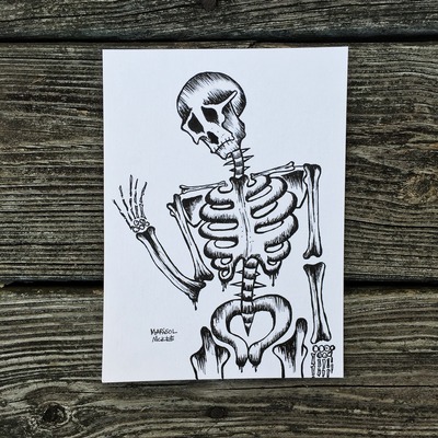 Marisol mckee art - "calaveras #47a"