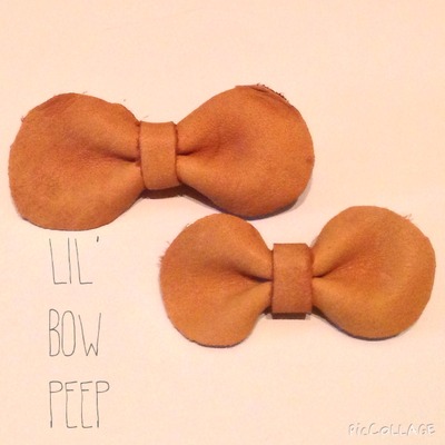Leather Bows~Camel