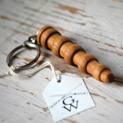 Black cherry mini wand keychain