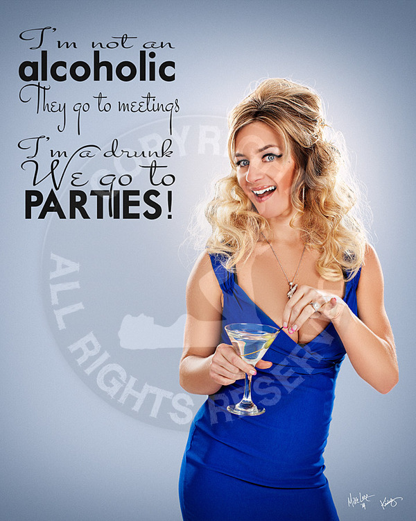 I'm A Drunk! 24x30" High Gloss Poster