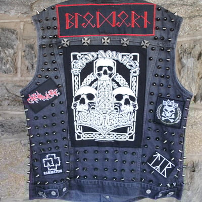 Custom order- death metal armored vest - Thumbnail 3