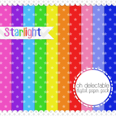 Starlight digital paper pack
