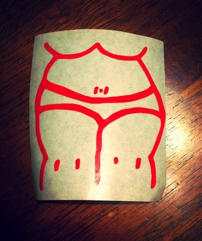 Decal, Red 2x3