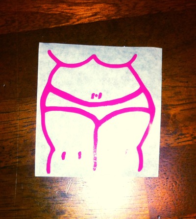 Decal, Hot Pink 2x3