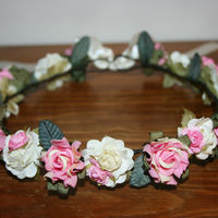 Ombre Pink floral crown ♥ - Thumbnail 1