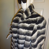 Vintage Donna Lepure NY Faux Fur Coat Size 1x-2x - Thumbnail 2