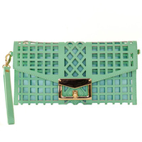 Laser Cut Clutch - Mint - Thumbnail 1